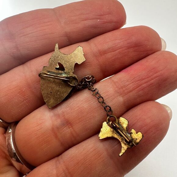 Vintage Scottie pin commemorating the 1940 World's Fair in NYC! - Picture 7 of 10